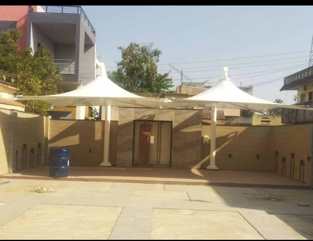 Tensile Fabric twin cone structure